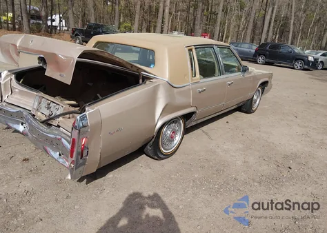 1991 Cadillac Brougham из США, поврежденный, VIN 1G6DW54E1MR724321